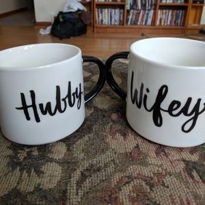 Hubby and Wifey Mugs